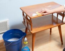 how to clean furniture with dawn dish soap