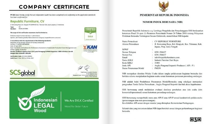 republic furniture teak wood fsc certified