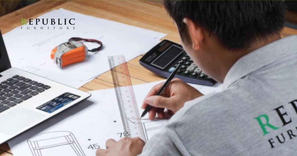 step 1 of teak furniture manufacturing process in republic furniture