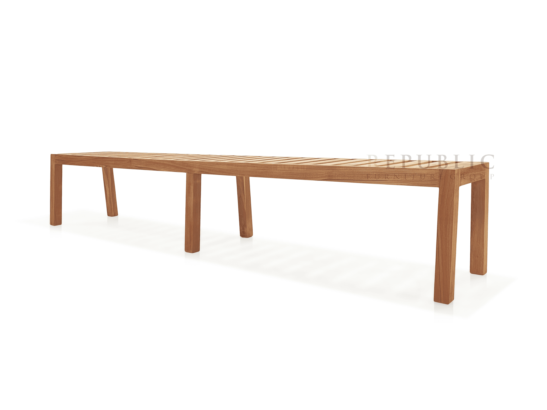 teak outdoor bench