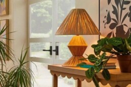 raffia table lamp