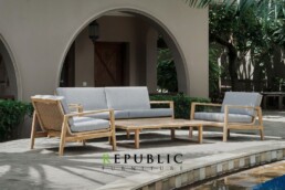 teak acira outdoor furniture set