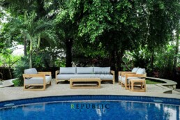 teak wood patio furniture set dakara outdoor