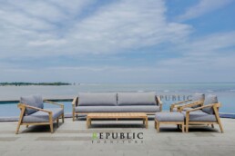 teak wood patio furniture set dala outdoor