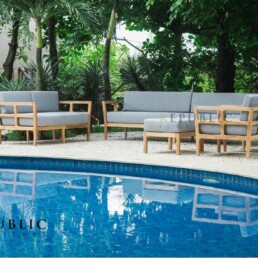 teak wood patio furniture set geya outdoor