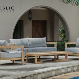 teak wood patio furniture set haraka outdoor