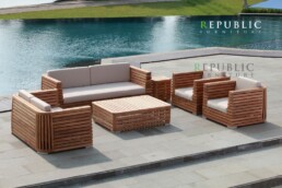 teak outdoor patio furniture set picardi