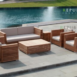 teak outdoor patio furniture set picardi