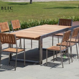 teak outdoor dining set pittsburg