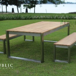 teak outdoor dining set razel