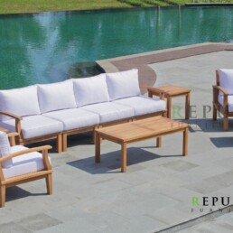 teak pool furniture set puebla outdoor set