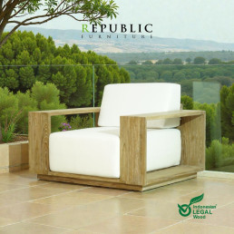 teak outdoor sofa