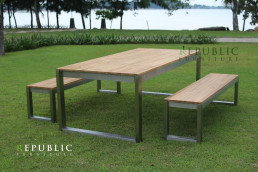 outdoor dining sets bench