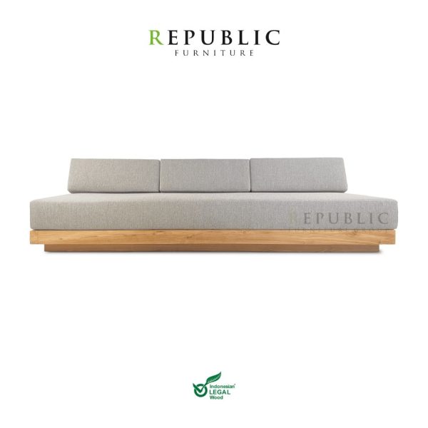 calya outdoor sofa armless 3 seater