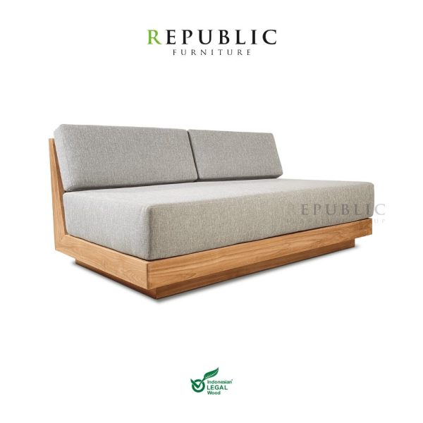 calya outdoor sofa armless loveseat