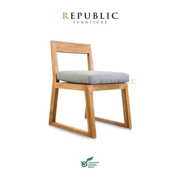 gurnita outdoor dining chair armless