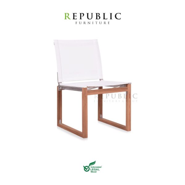 kosa outdoor dining chair armless