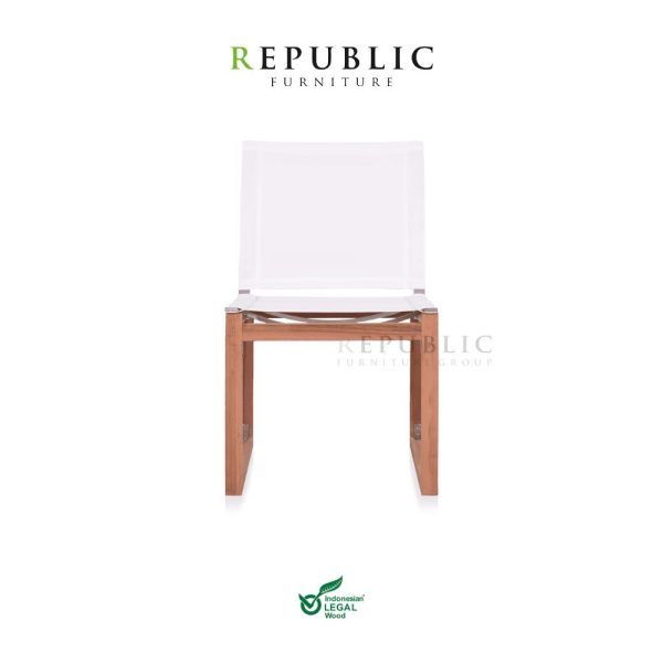 kosa outdoor dining chair armless